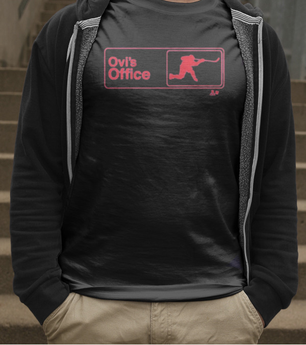 Ovi's Office Hockey Silhouette Graphic T-Shirt