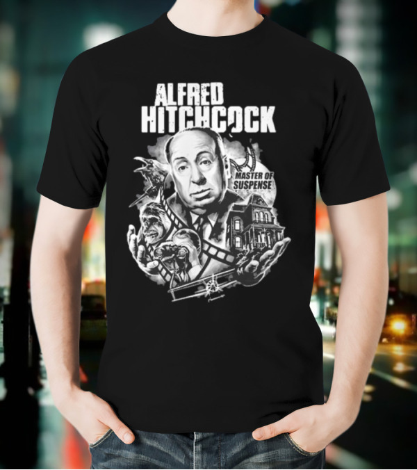 Alfred Hitchcock Master Of Suspense King Of The Silver Screen T-Shirt