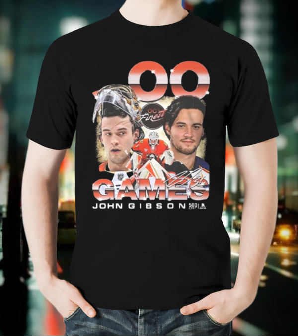 Anaheim Ducks John Gibson 500 Games Milestone Commemoration T-Shirt