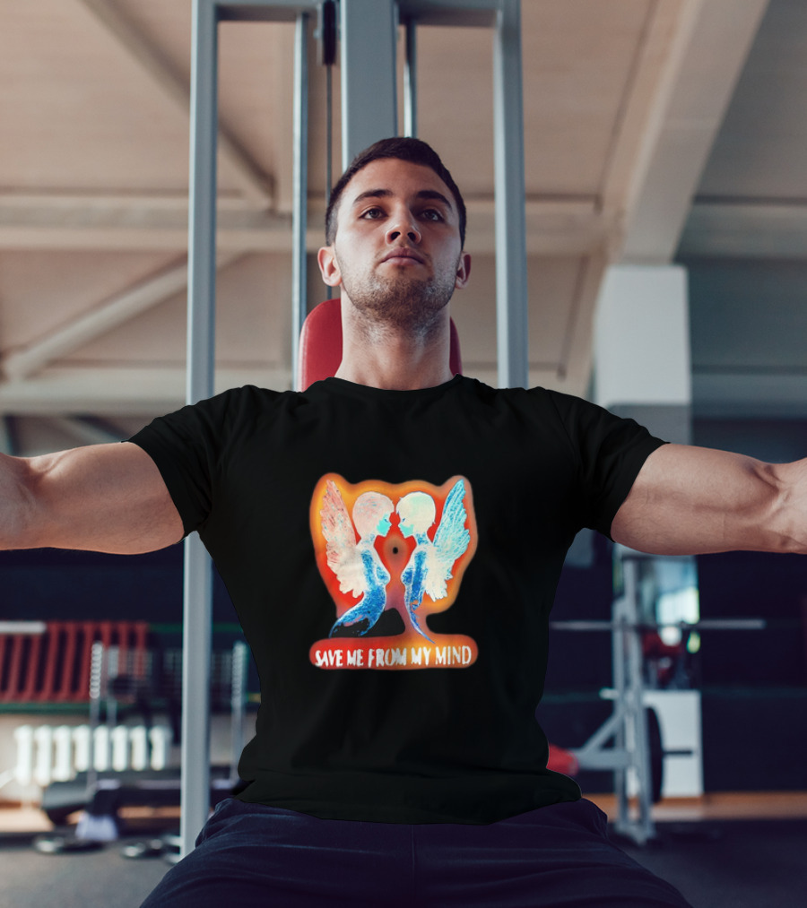 Angel Save Me From My Mind Wings Reflection T-Shirt