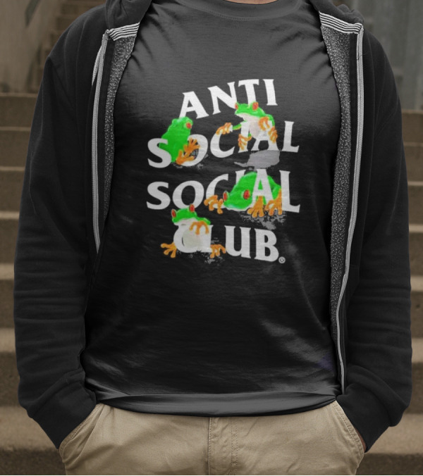 Anti Social Social Club Red Eyes Frog T-Shirt