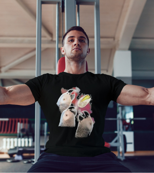Apollo And Frens Three Cockatoos With Moon And Space Theme T-Shirt