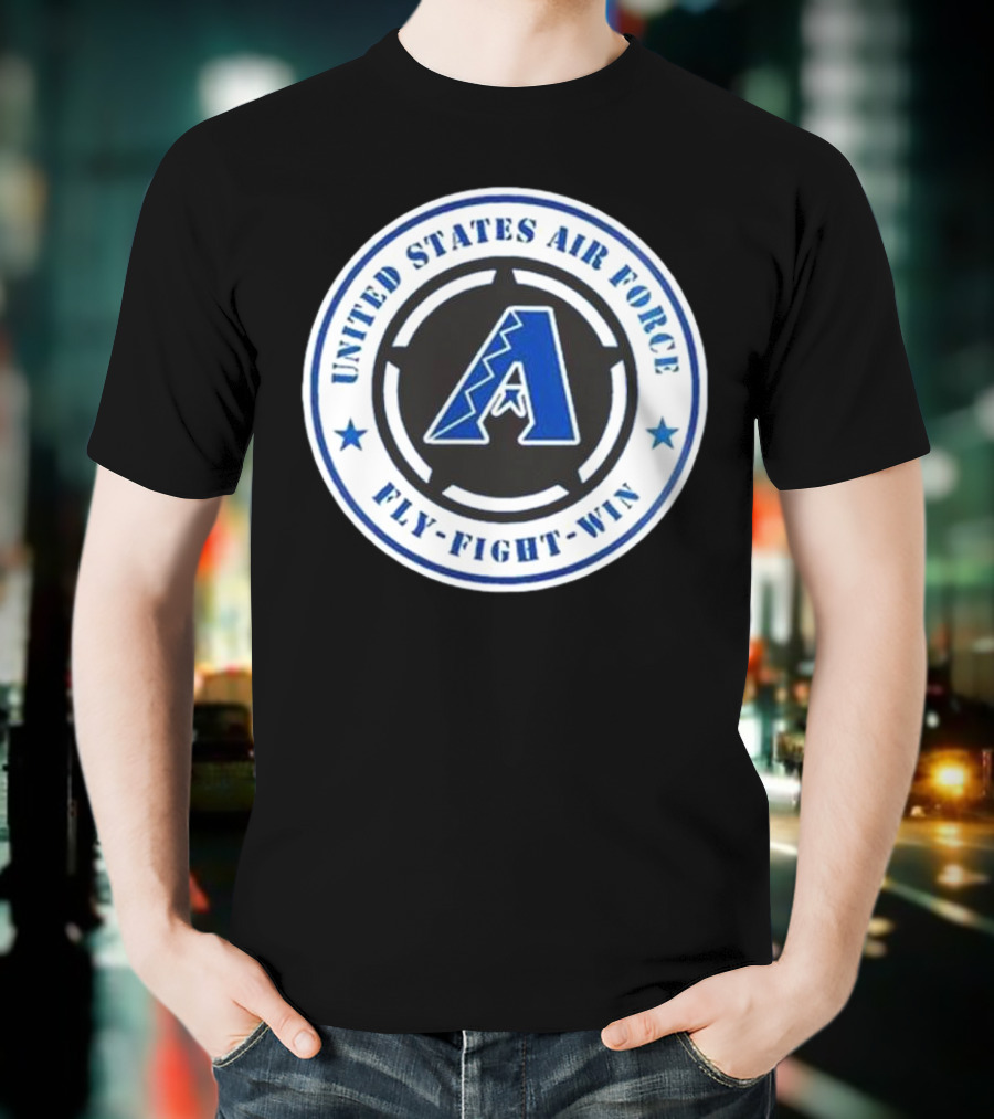 Arizona Diamondbacks United States Air Force Fly Fight Win Military Appreciation Night 2025 T-Shirt