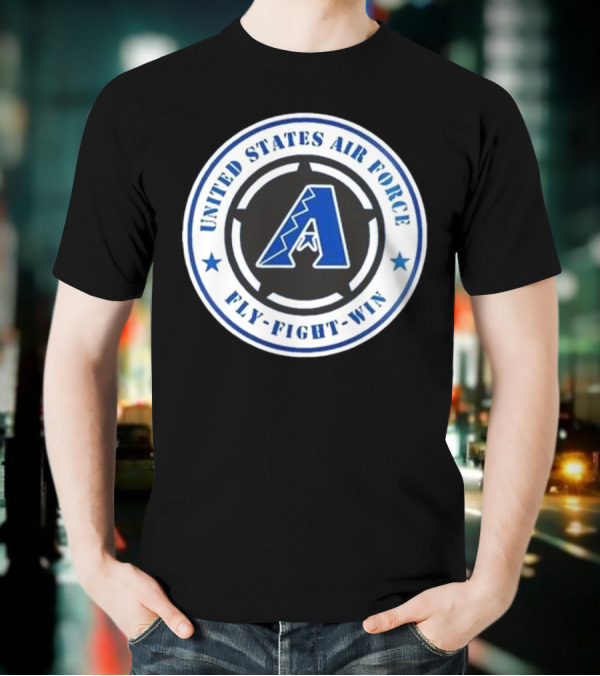 Arizona Diamondbacks United States Air Force Fly Fight Win Military Appreciation Night 2025 T-Shirt