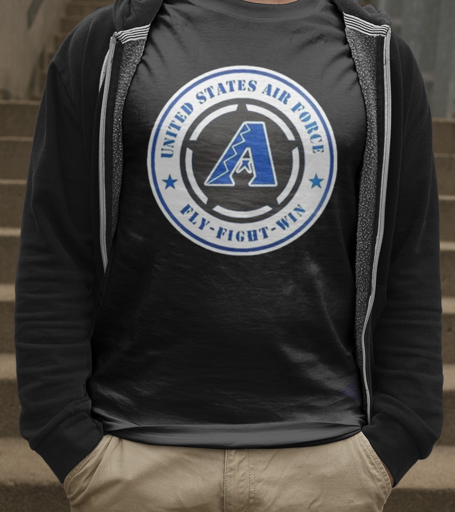 Arizona Diamondbacks United States Air Force Fly Fight Win Military Appreciation Night 2025 T-Shirt