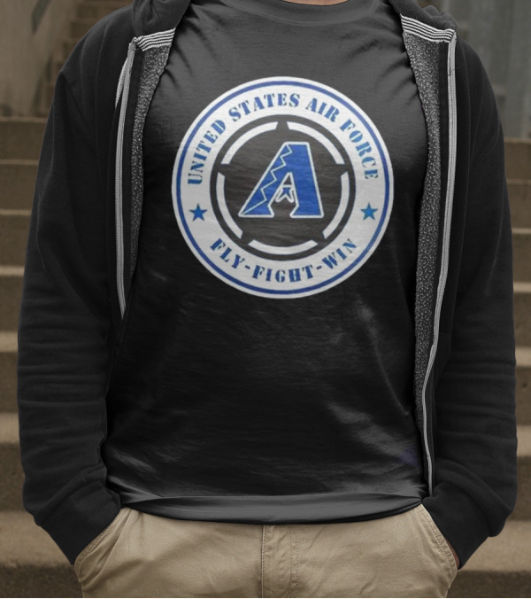 Arizona Diamondbacks United States Air Force Fly Fight Win Military Appreciation Night 2025 T-Shirt