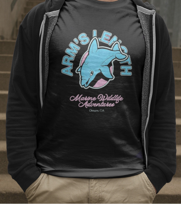 Arm’s Length Marine Wildlife Adventures Ontario CA Dolphin T-Shirt