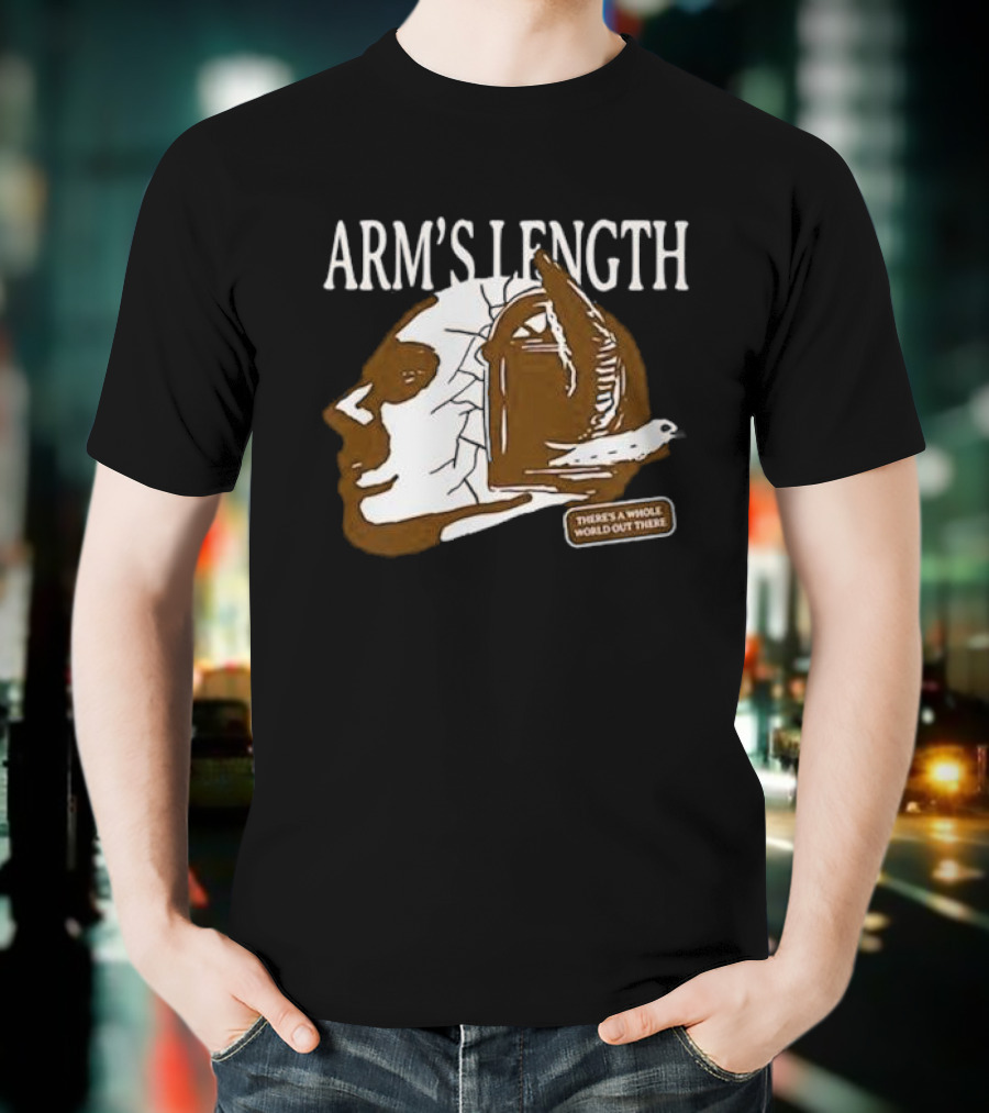 Arm’s Length Headphone Concept There’s A Whole World Out There T-Shirt