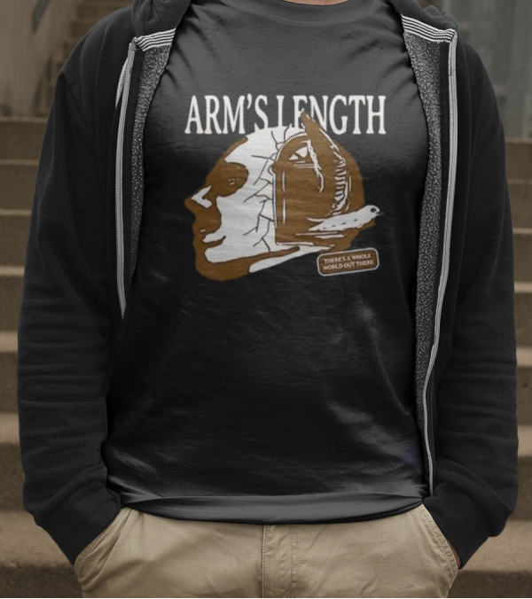 Arm’s Length Headphone Concept There’s A Whole World Out There T-Shirt