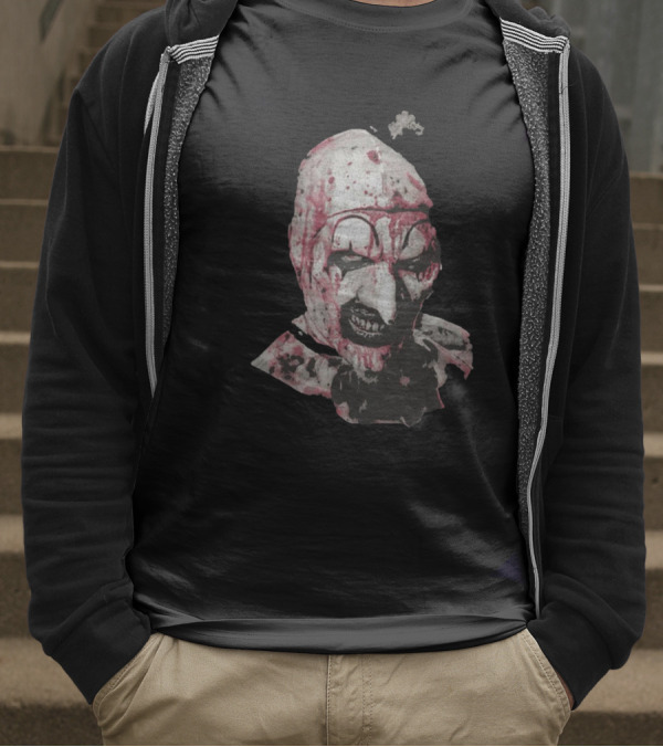 Art The Clown Creepy Bloody Horror Icon T-Shirt