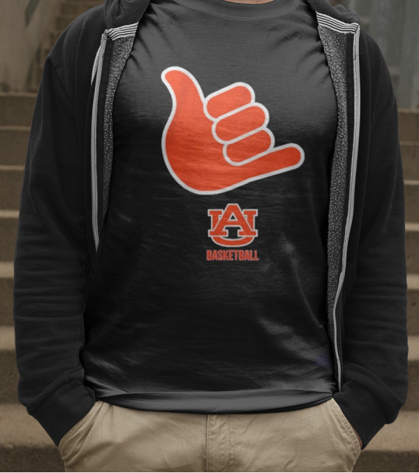 Auburn Basketball AU Shaka Hand Sign T-Shirt