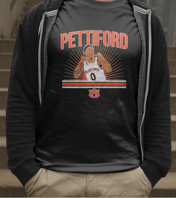 Auburn Basketball Pettiford 0 Auburn University Basketball Star T-Shirt