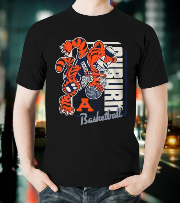 Auburn Tigers Basketball Mascot Dunk Tiger 2025 T-Shirt
