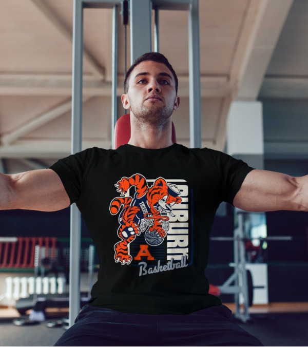 Auburn Tigers Basketball Mascot Dunk Tiger 2025 T-Shirt