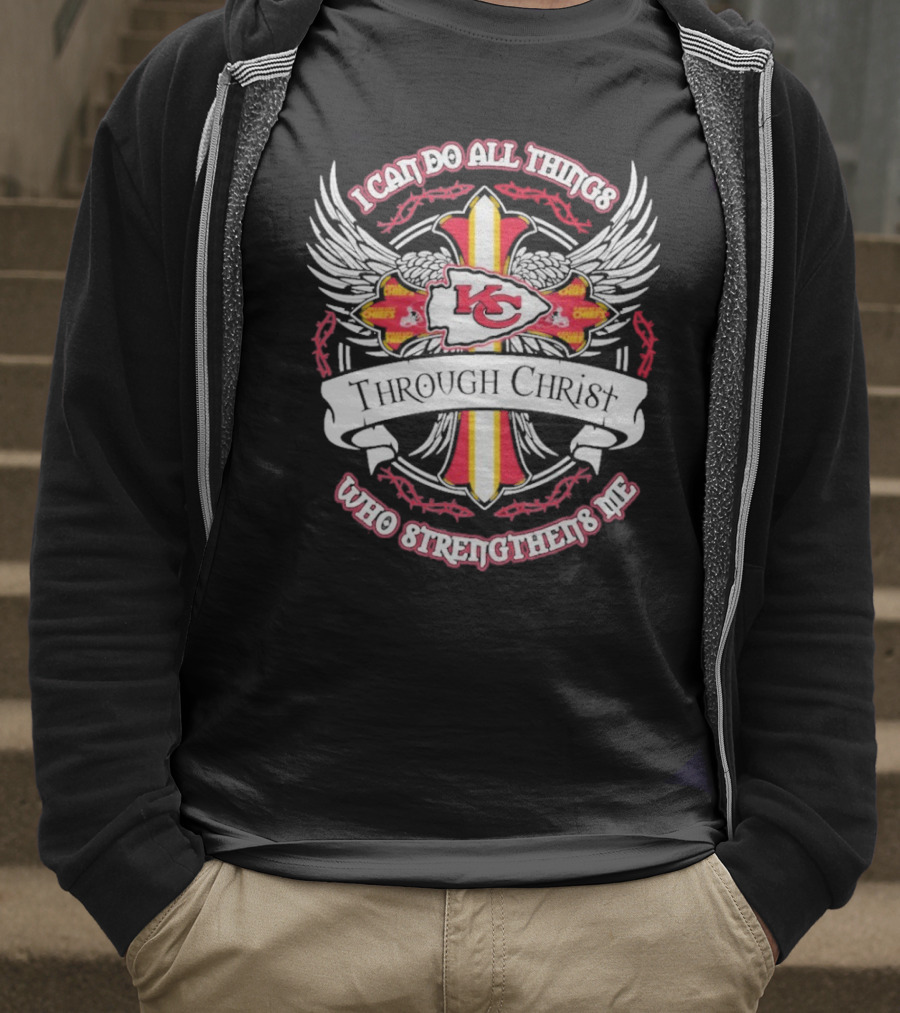 Kansas City Chiefs I Can Do All Things Through Christ Who Strengthens Me T-Shirt