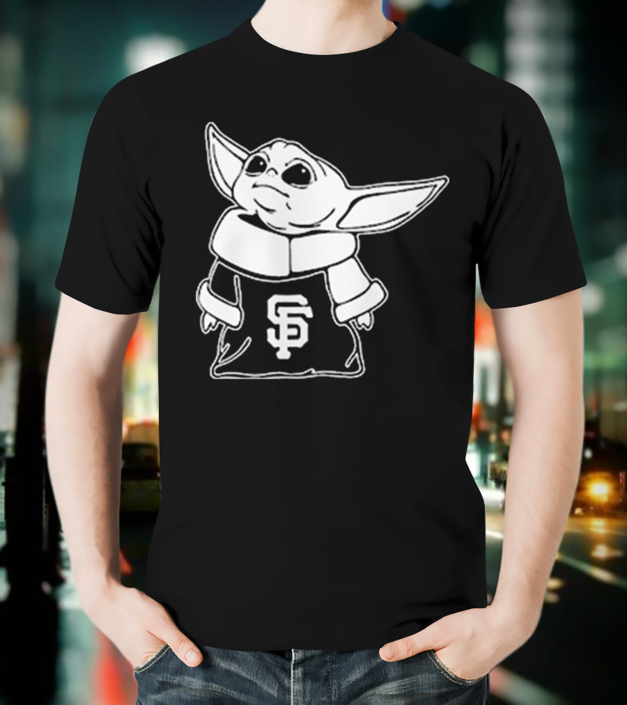Baby Yoda SF Giants Fan Apparel T-Shirt