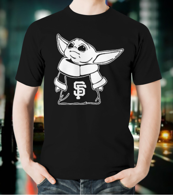 Baby Yoda SF Giants Fan Apparel T-Shirt