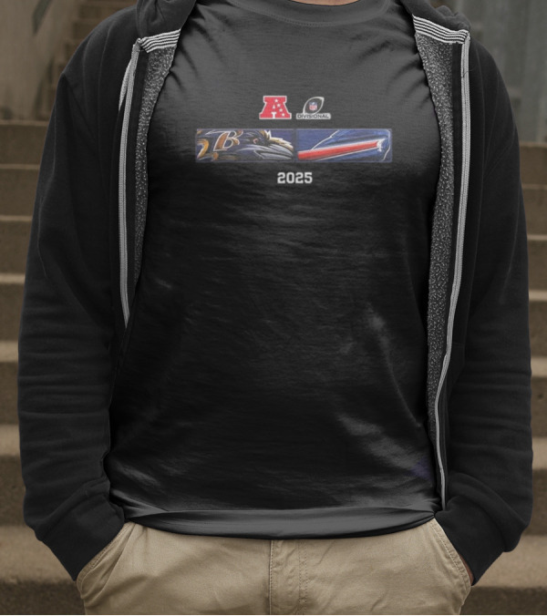 Baltimore Ravens Buffalo Bills 2025 AFC Divisional Matchup T-Shirt