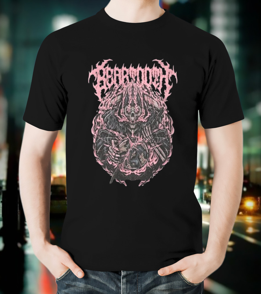 Beartooth The End Is Coming Fiery Skeleton Phantom Grim Reaper T-Shirt