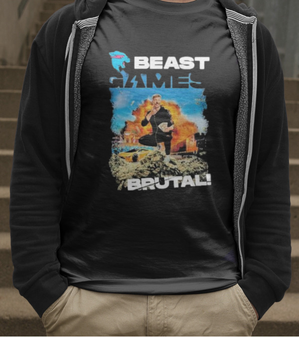 Beast Games Brutal Explosive Action Scene T-Shirt