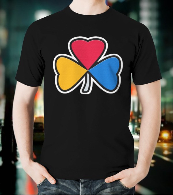 Pittsburgh Steelers Steel Shamrock Heart Colors T-Shirt