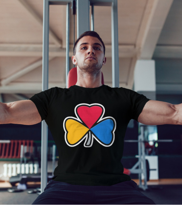 Pittsburgh Steelers Steel Shamrock Heart Colors T-Shirt