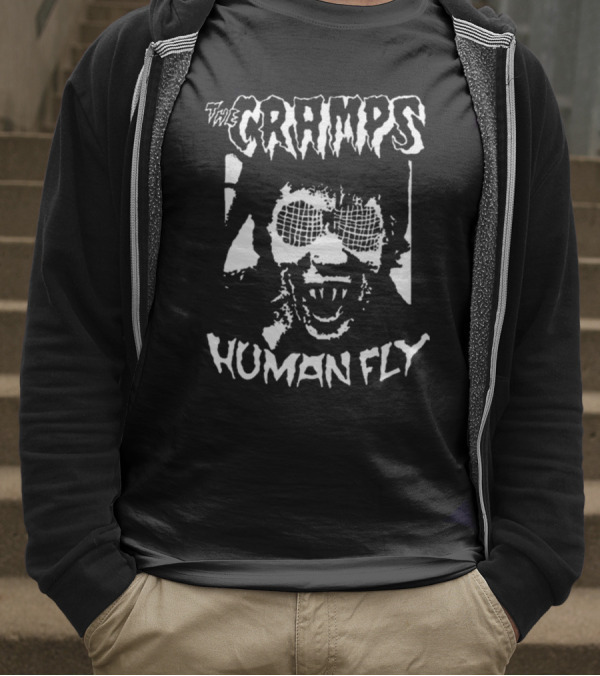 Big Bronson Reed Wearing The Cramps Human Fly The Cramps Human Fly T-Shirt