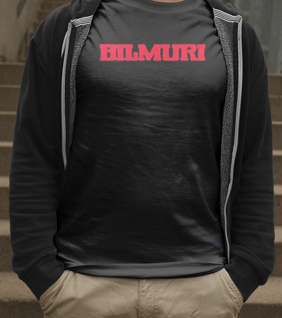 Bilmuri Red Text T-Shirt