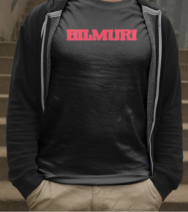 Bilmuri Red Text T-Shirt