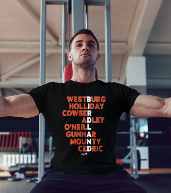 WESTBURG HOLLIDAY COWSER ADLEY O'NEILL GUNNAR MOUNTY CEDRIC BIRDLAND 2025 T-Shirt