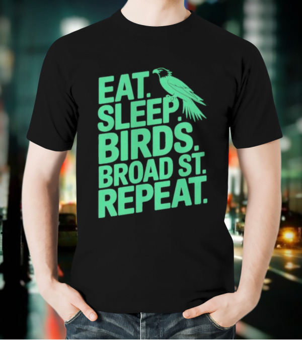 Birds Broad St Repeat T-Shirt