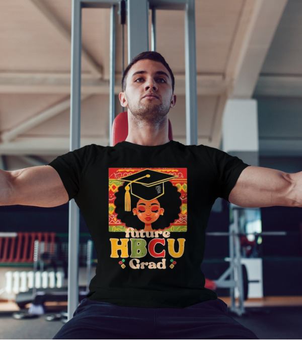 Future HBCU Grad Graduation Cap Afrocentric Pattern T-Shirt