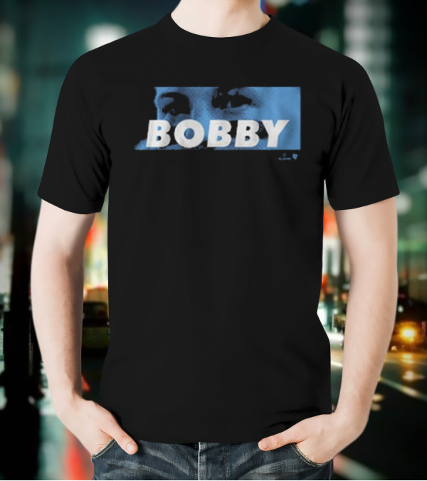 Bobby Witt Jr Bobby Eyes Blue Text T-Shirt