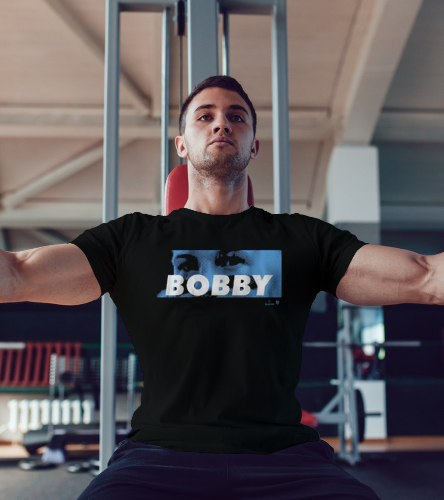 Bobby Witt Jr Bobby Eyes Blue Text T-Shirt