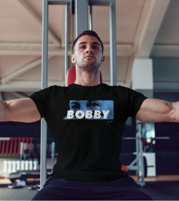 Bobby Witt Jr Bobby Eyes Blue Text T-Shirt