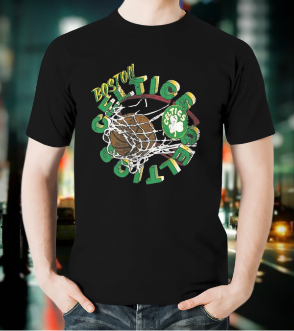 Boston Celtics Mitchell & Ness Preschool In The Net Basketball Celtics T-Shirt