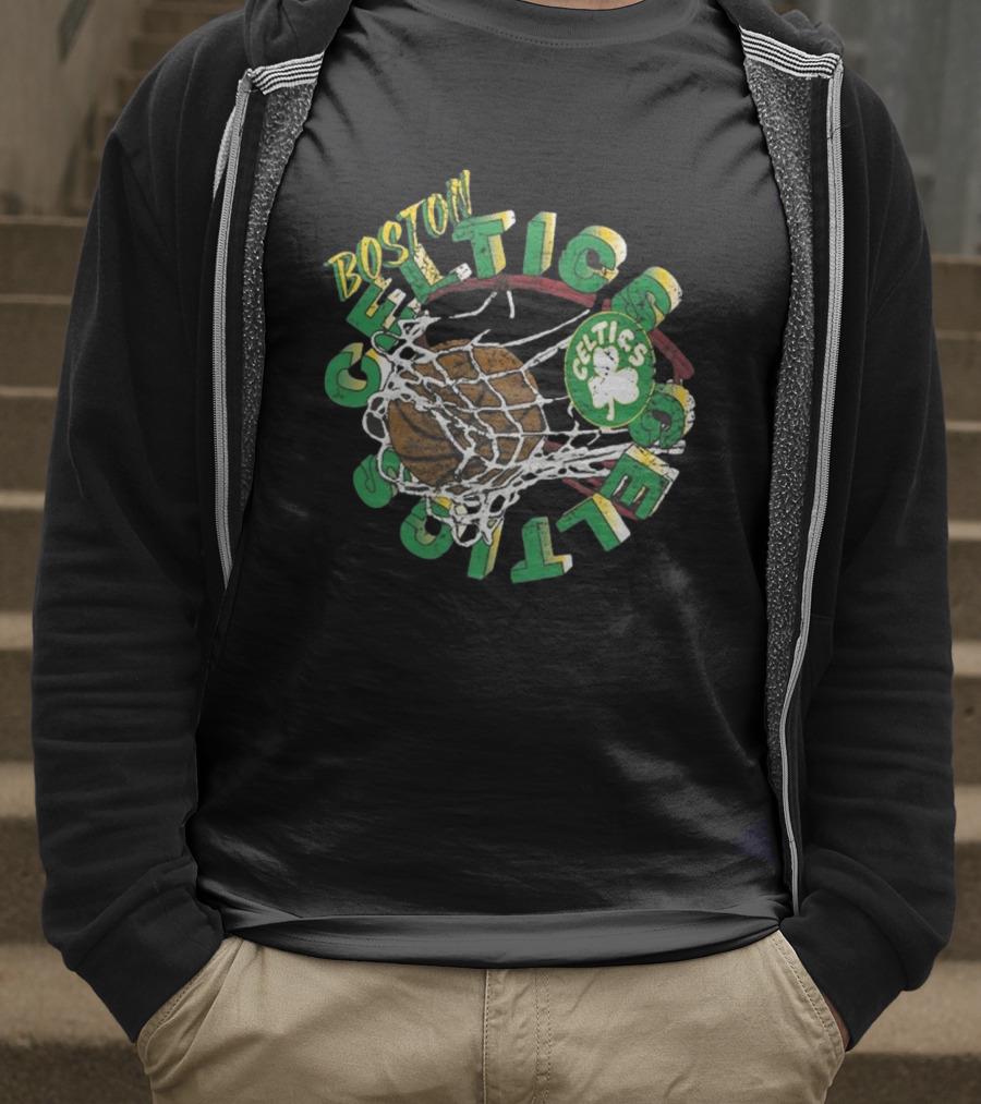 Boston Celtics Mitchell & Ness Preschool In The Net Basketball Celtics T-Shirt