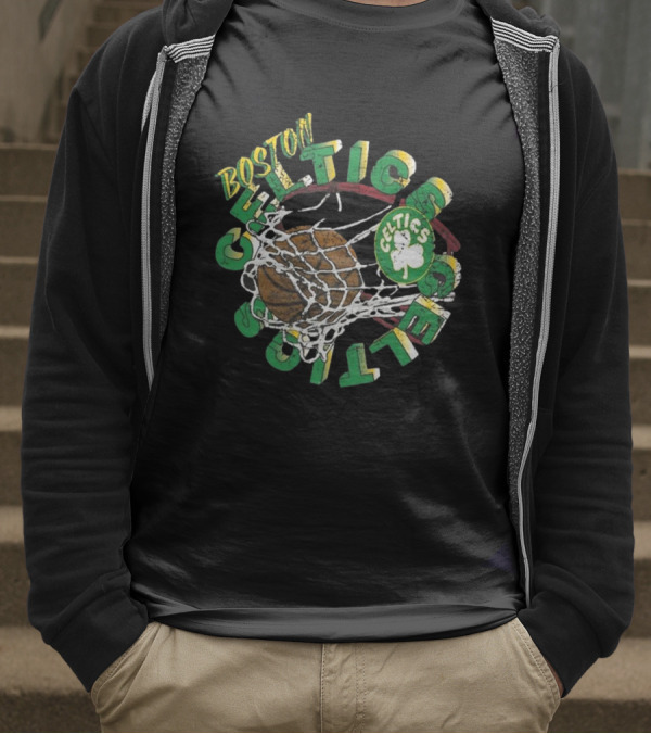 Boston Celtics Mitchell & Ness Preschool In The Net Basketball Celtics T-Shirt