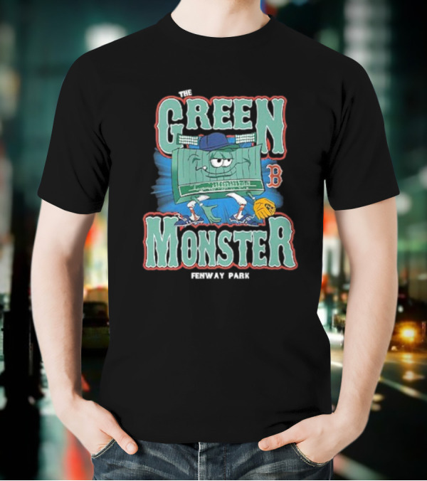 The Green Monster Fenway Park Boston Red Sox Baseball Character T-Shirt