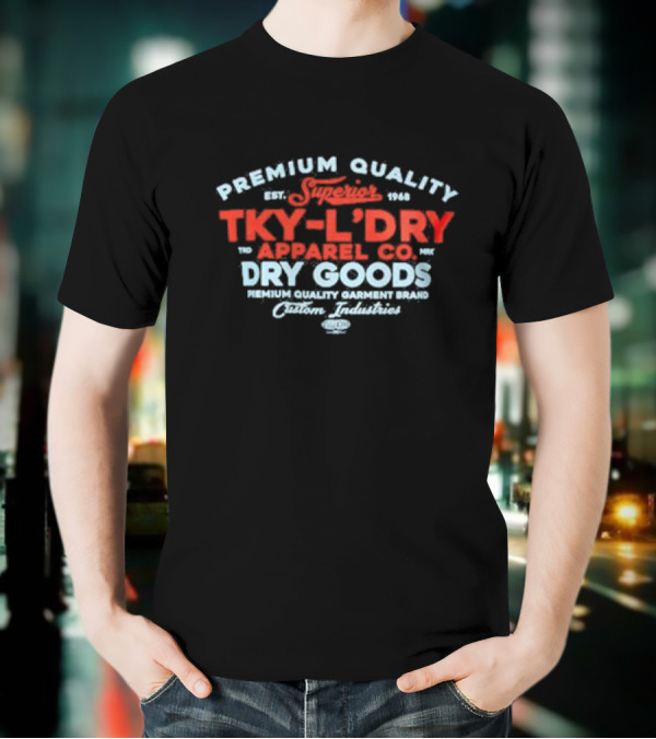 Braemar Vintage Retro Motif Tokyo Laundry Premium Quality Apparel Co Dry Goods T-Shirt
