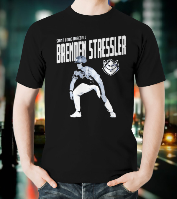 Brenden Stressler Portrait Saint Louis Billikens Baseball NCAA Division I Graphic T-Shirt