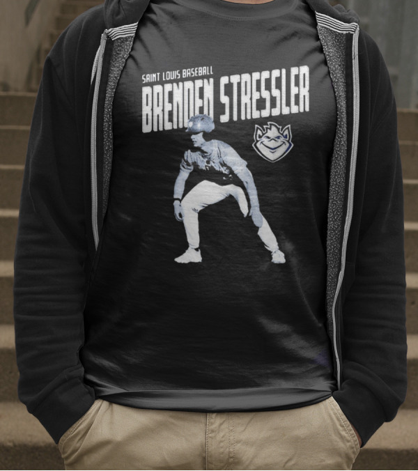 Brenden Stressler Portrait Saint Louis Billikens Baseball NCAA Division I Graphic T-Shirt