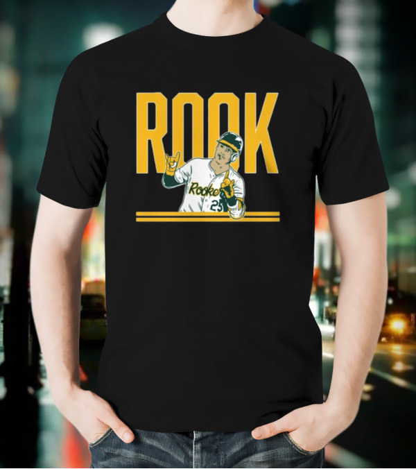 Brent Rooker Rook Baseball Gesture Portrait 25 T-Shirt