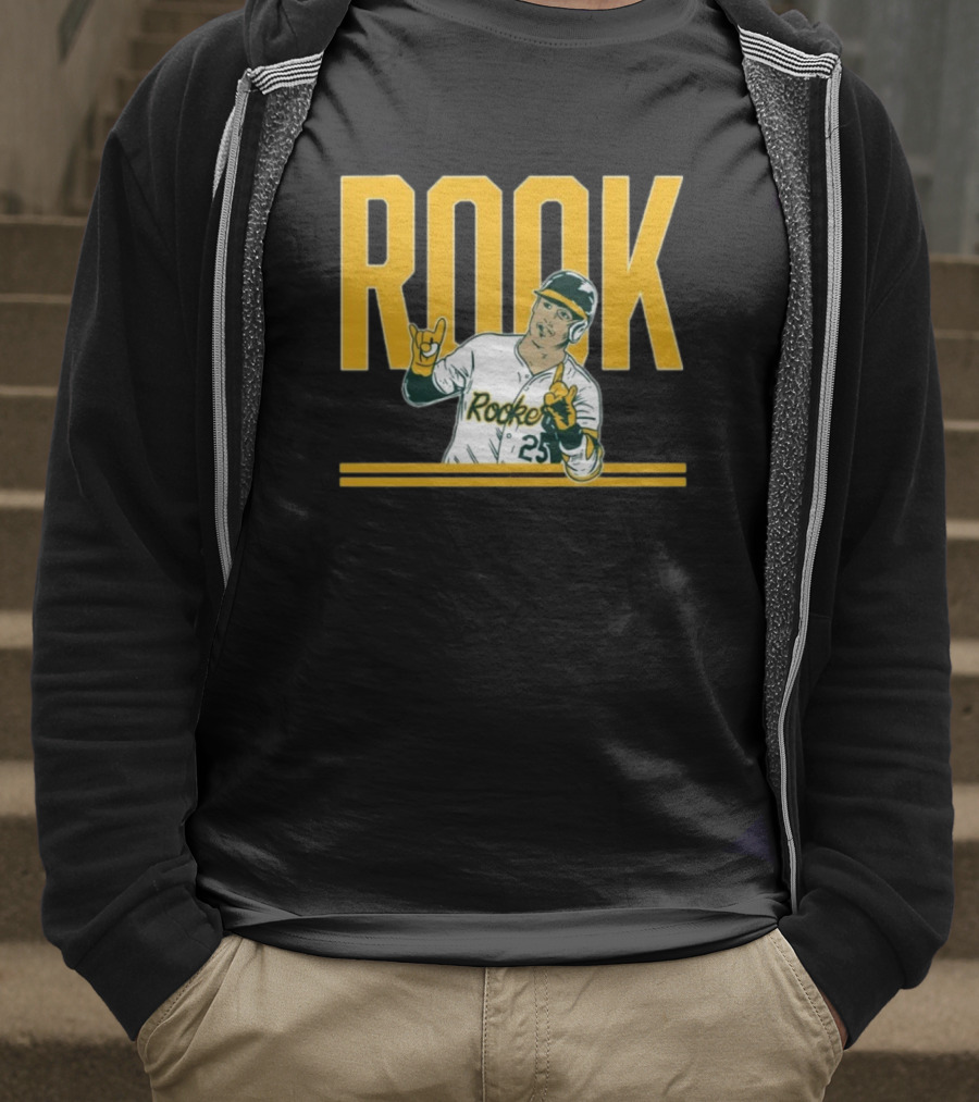 Brent Rooker Rook Baseball Gesture Portrait 25 T-Shirt