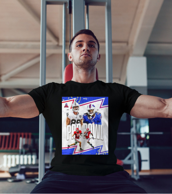 Brock Bowers Las Vegas Raiders And James Cook Buffalo Bills 2025 Pro Bowl Games NFL T-Shirt