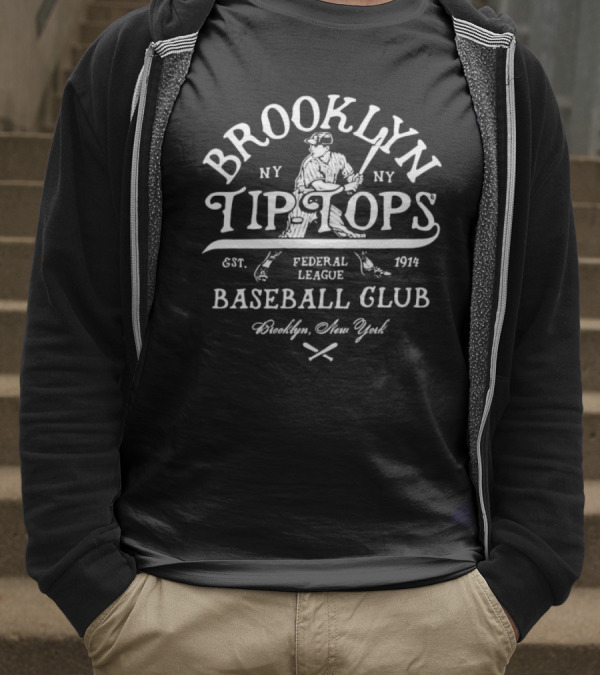 Brooklyn Tip Tops Baseball Club Brooklyn New York Federal League Est 1914 T-Shirt
