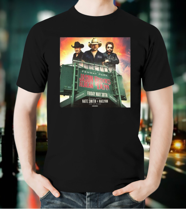 Brooks & Dunn And Jason Aldean Fenway Co-headlining Show At Park On May 30th T-Shirt