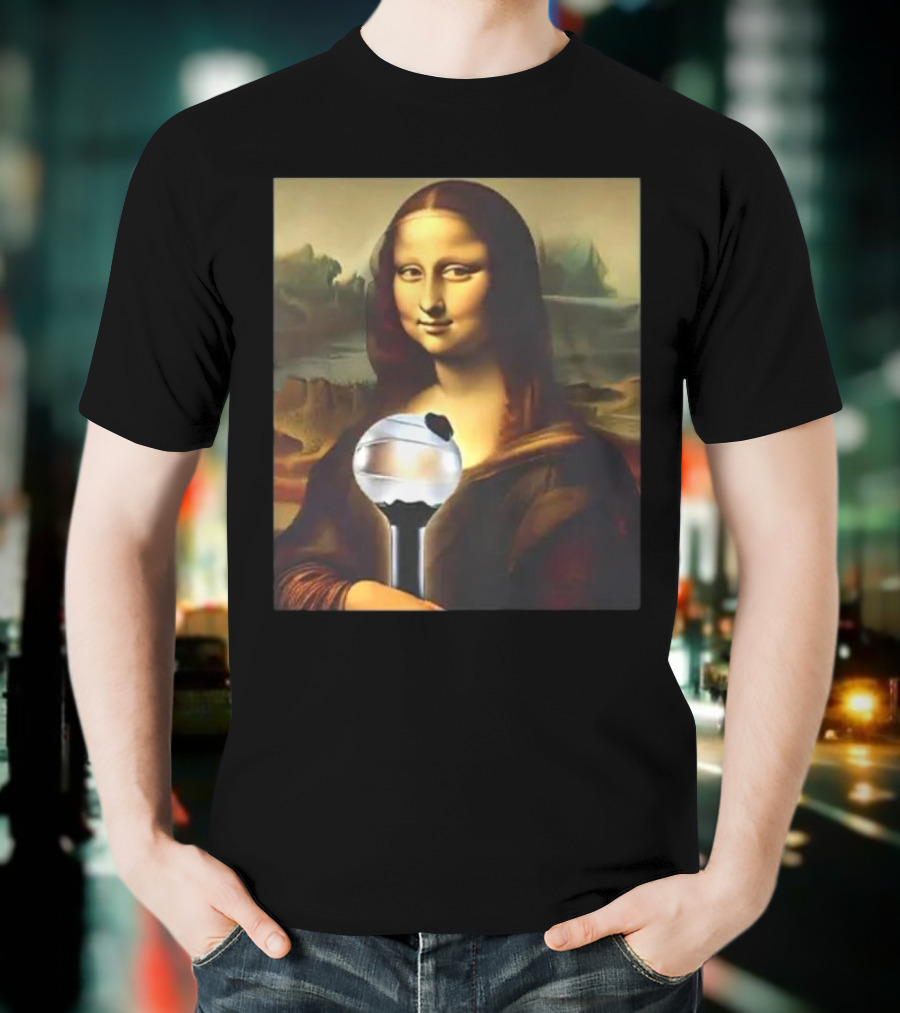BTS J-hope Mona Lisa Holding ARMY Bomb T-Shirt