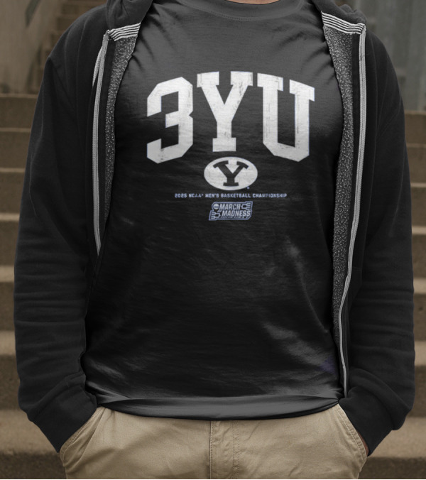 BYU Basketball 3YU NCAA Men’s Basketball March Madness T-Shirt