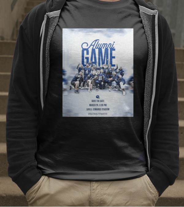 BYU Cougars Alumni Game Save The Date March 28 Lavell Edwards Stadium T-Shirt